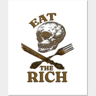 anti capitalism "eat the rich" Posters and Art